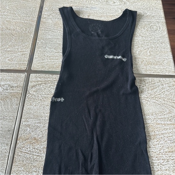 CHROME HEARTS Script Logo Tank Top 'Black' - Picture 5 of 14